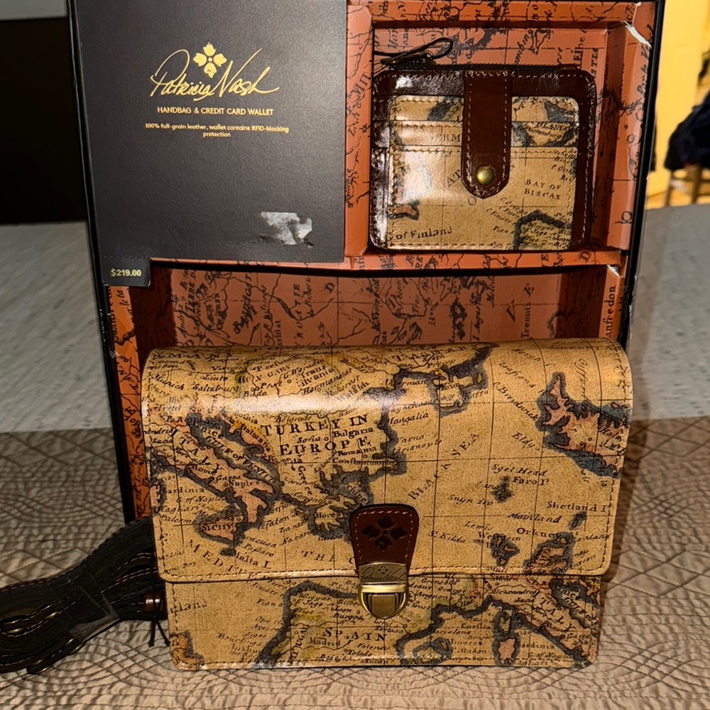 Designer bag and wallet
